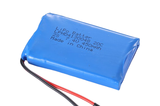 7.4V 450mAh LiPo Battery for High-Load Portable Devices