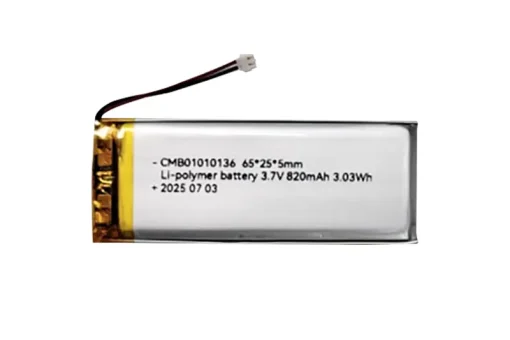 3.7V 820mAh LiPO Battery Pack with IEC62133 for Small Electronics