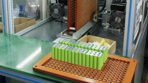 Lithium-ion battery production diagram