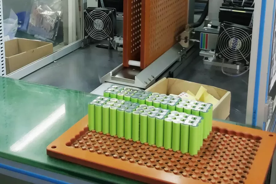 Lithium-ion battery production diagram