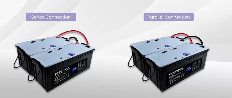 lithium marine battery connected in series or parallel