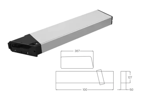 36V 11.6Ah Integrated Battery for Electric Bike