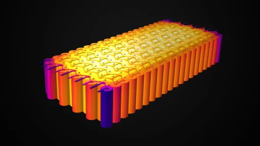 Thermal distribution of lithium-ion batteries