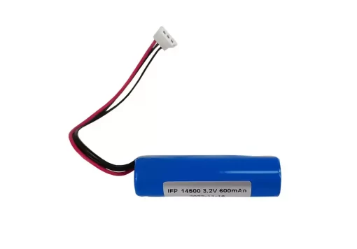 14500 3.2V 600mAh LFP Rechargeable Battery