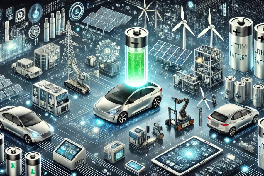 Dependence on lithium batteries in various industries