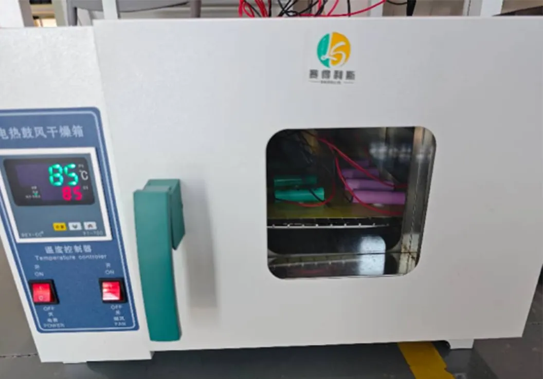 Battery Cell Testing in an 85°C High-Temperature Chamber