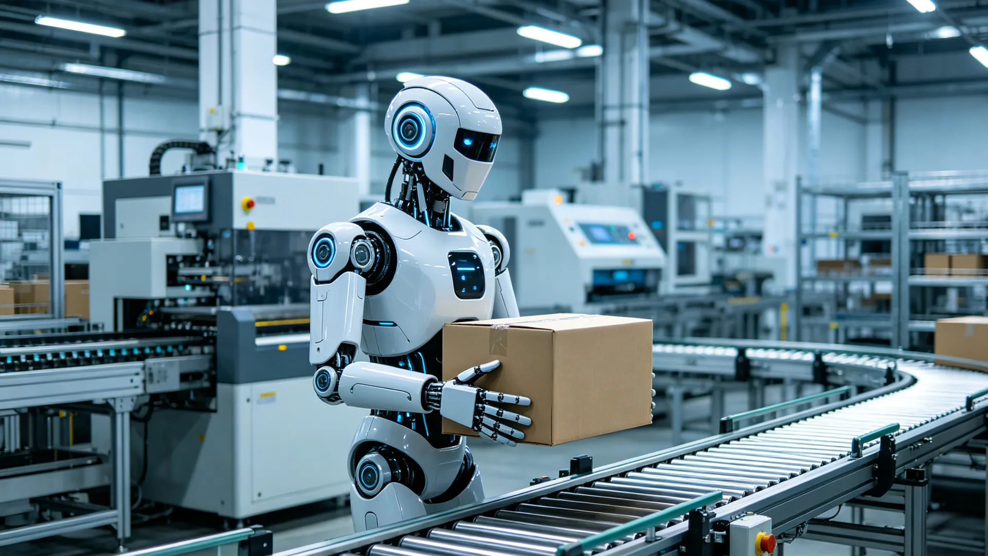 Humanoid robots applied in industrial workshops