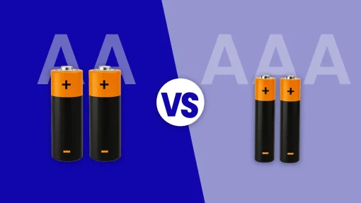 AA vs AAA Batteries.