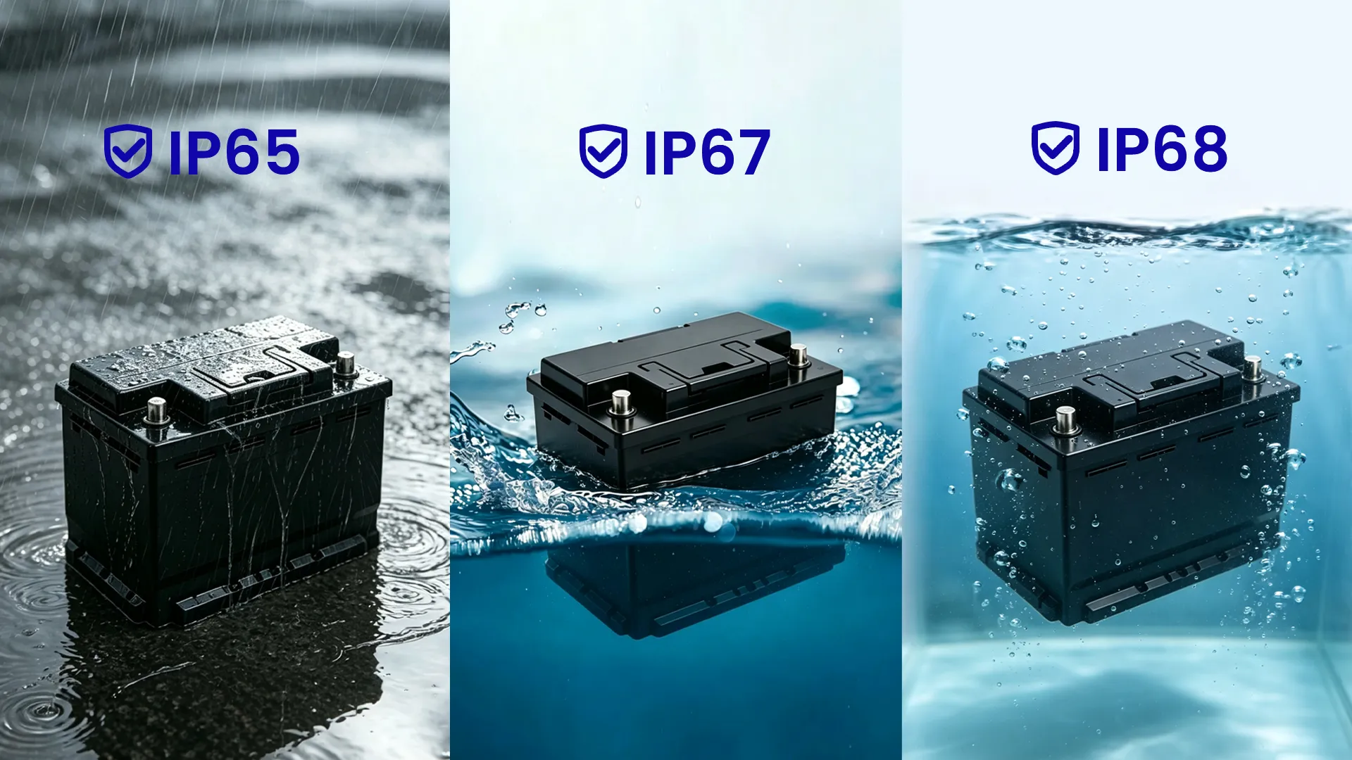 Umfassender Leitfaden zu den Schutzarten IP65, IP67 und IP68 für wasserdichte Lithium-Akkupacks – Teil 1