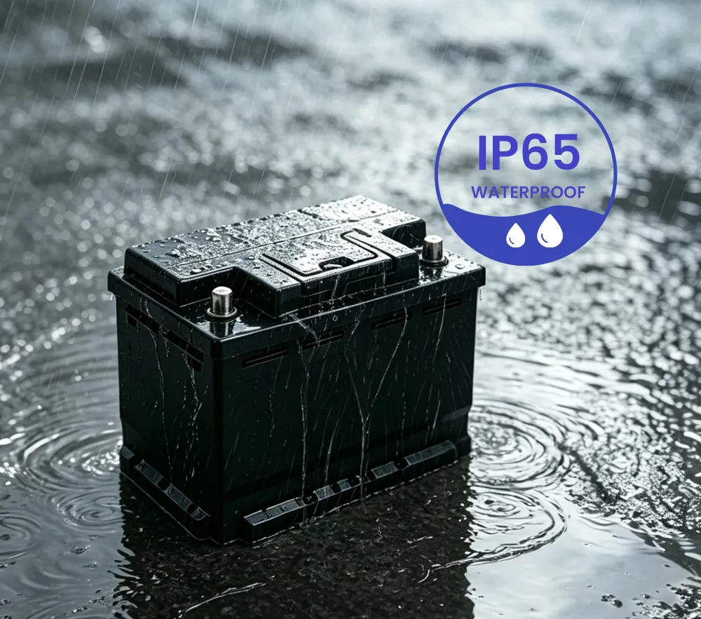 IP65-geschützter Akku für den Außenbereich (spritzwasser- und staubgeschützt)