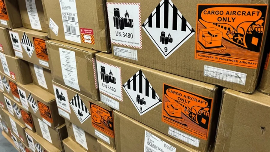 Lithium-battery-packaging-label